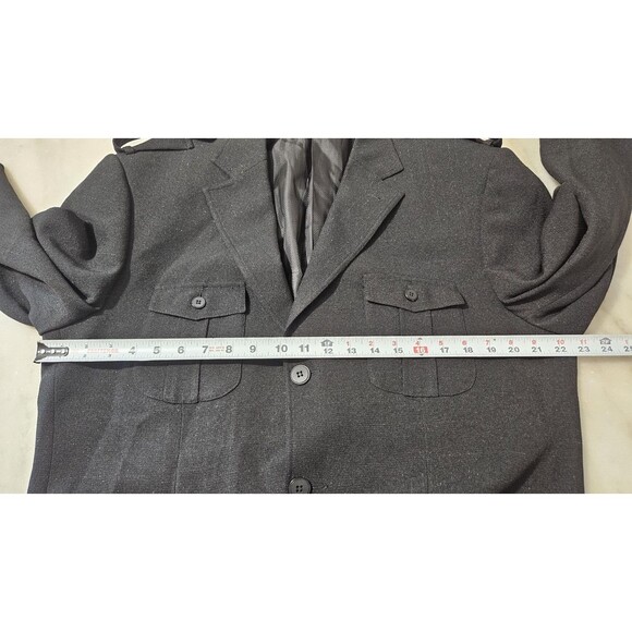 IL Canto Men's Blazer Jacket 44L Black Italian Designer 4-Pocket Style Jacket - Picture 5 of 9